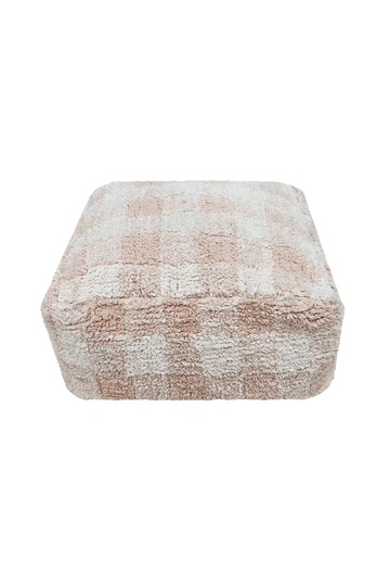 Wasbare poef - Vichy Rose - Lorena Canals